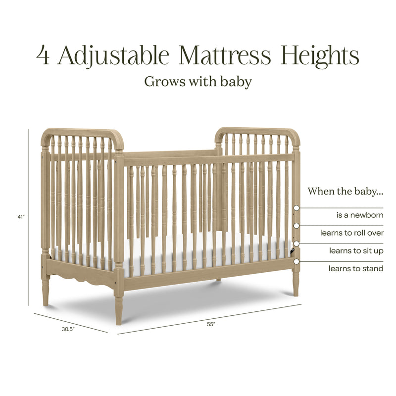 Load image into Gallery viewer, Namesake Liberty 3-in-1 Convertible Spindle Crib with Toddler Bed Conversion Kit
