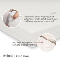 M5397C,Babyletto,Pure Core 4 Midi Crib Mattress w/ Hybrid Cover