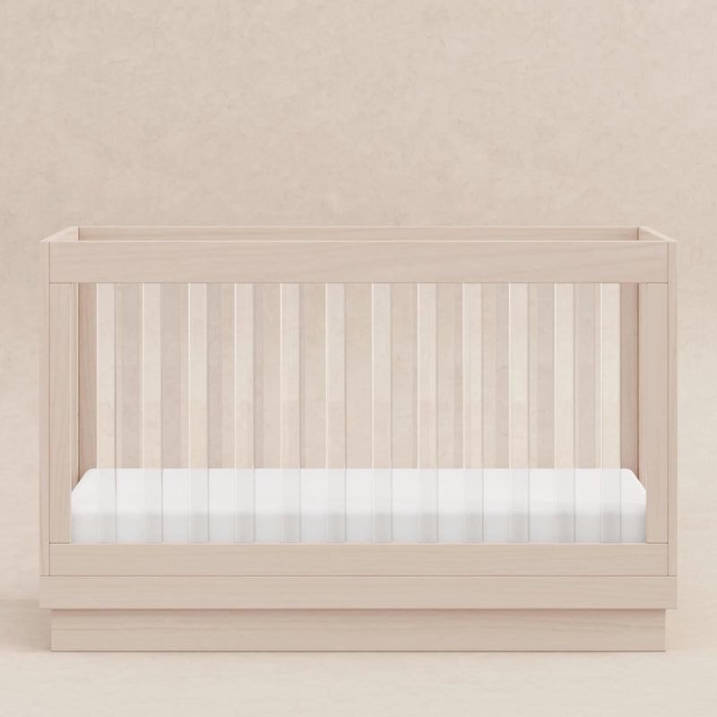 Load image into Gallery viewer, Babyletto Harlow Acrylic 3-in-1 Convertible Crib with Toddler Bed Conversion Kit

