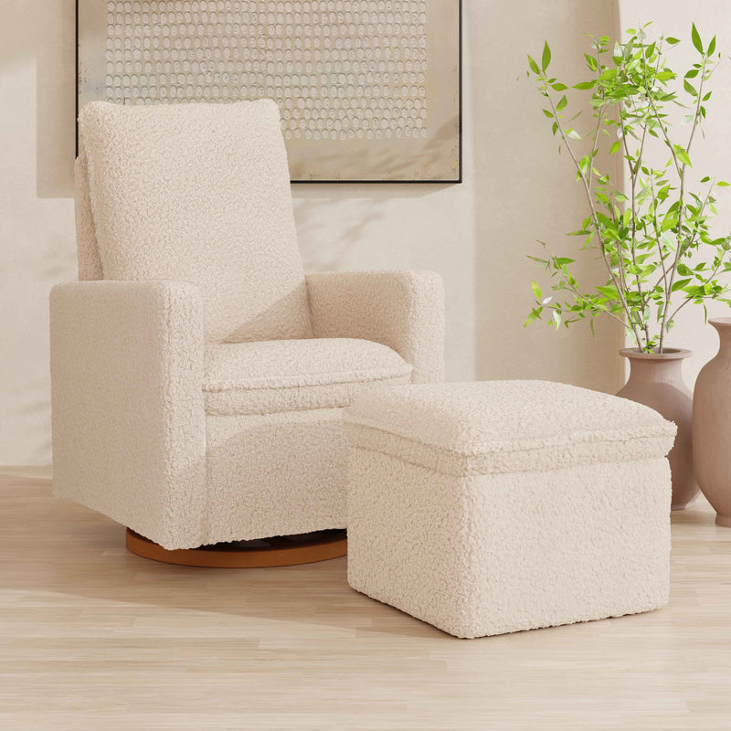 Load image into Gallery viewer, Babyletto Cali Storage Ottoman in Shearling
