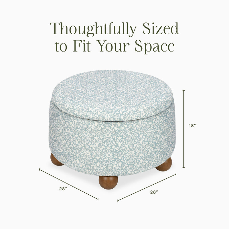 Load image into Gallery viewer, Morris &amp; Co. x Namesake Tuffet Storage Ottoman
