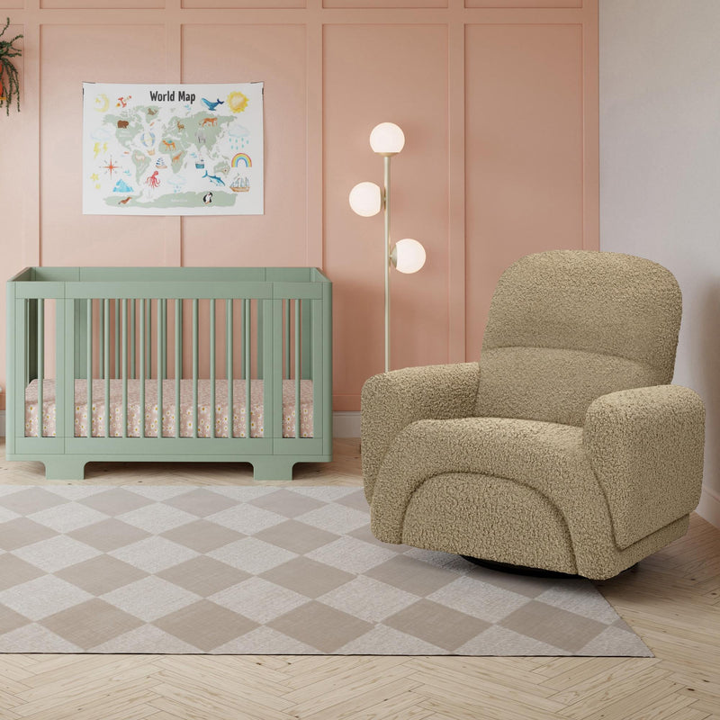 Load image into Gallery viewer, Babyletto Rainbow Recliner and Swivel Glider in Teddy Loop
