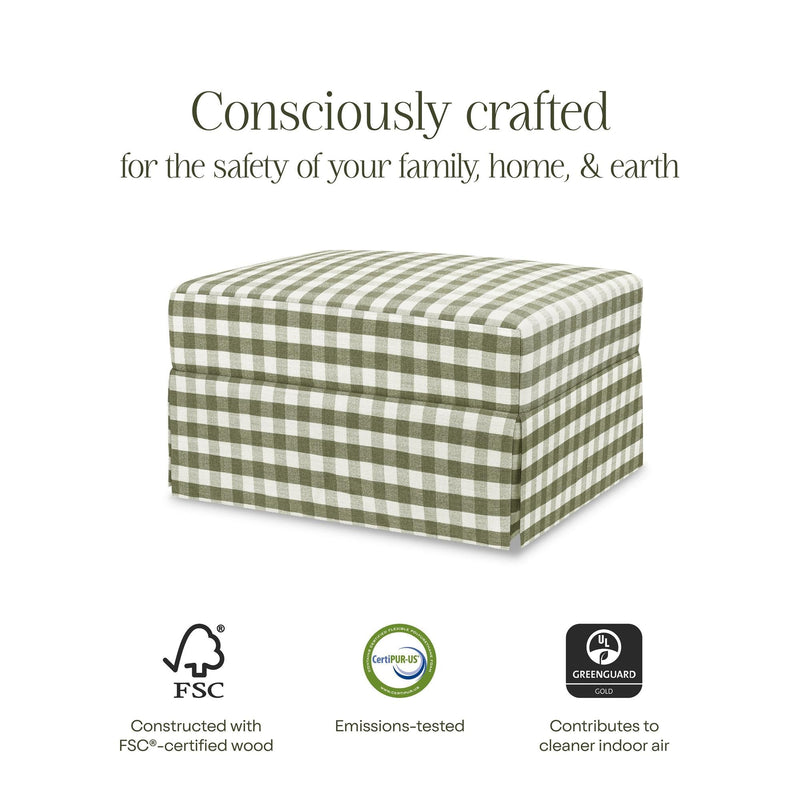 Load image into Gallery viewer, Namesake Crawford Gliding Ottoman
