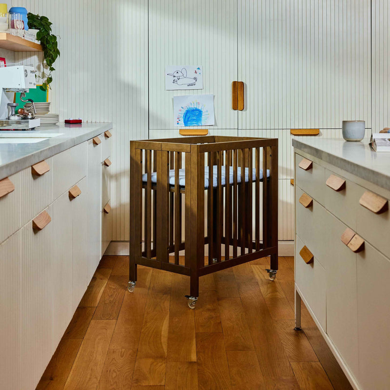 Load image into Gallery viewer, Babyletto Rolli 9-in-1 Convertible All-Stages Crib with Bassinet &amp; Toddler Bed Conversion Kits
