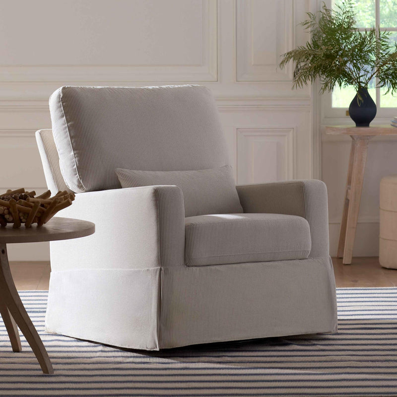 Load image into Gallery viewer, Namesake Crawford Pillowback Comfort Swivel Glider
