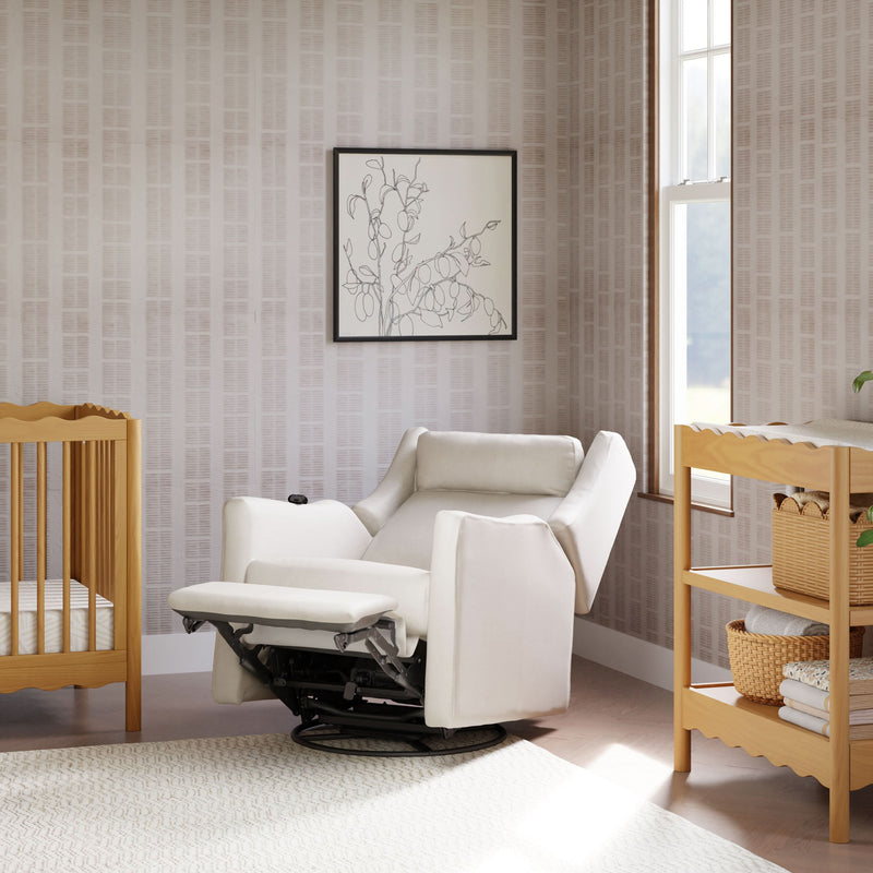 Load image into Gallery viewer, Babyletto Kiwi Deluxe Power Recliner &amp; Swivel Glider with Heat and Massage
