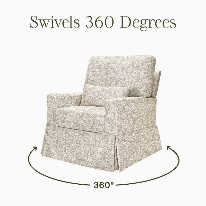 Load image into Gallery viewer, Morris &amp; Co. x Namesake Crawford Pillowback Comfort Swivel Glider
