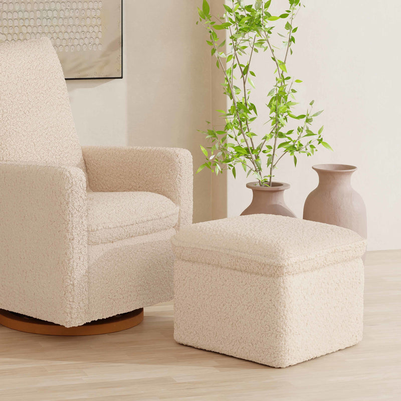 Load image into Gallery viewer, Babyletto Cali Storage Ottoman in Shearling
