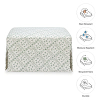 Sarah Flint x Namesake Crawford Gliding Ottoman in Eco-Performance Fabric | Water Repellent & Stain Resistant