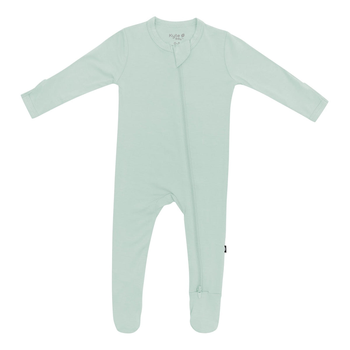 Kyte Baby Zippered Footie - Sage