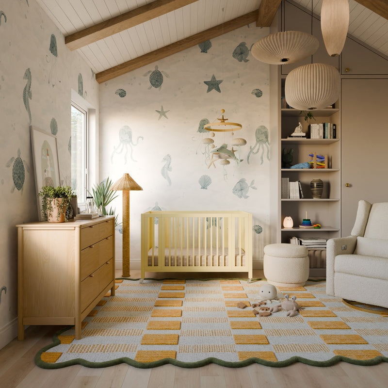 Load image into Gallery viewer, Babyletto Rolli 9-in-1 Convertible All-Stages Crib with Bassinet &amp; Toddler Bed Conversion Kits
