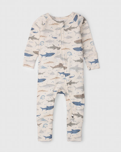 LouLou Lollipop Sleeper Smiley Sharks