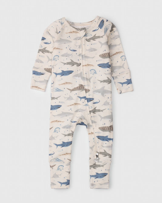 LouLou Lollipop Sleeper Smiley Sharks