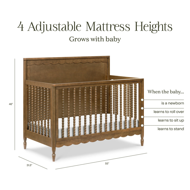 Load image into Gallery viewer, Namesake Ambrosia 4-in-1 Convertible Crib
