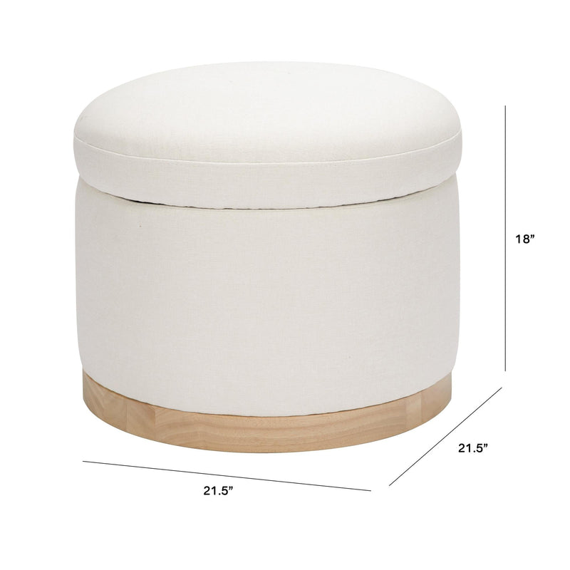 Load image into Gallery viewer, Babyletto Naka Storage Ottoman in Eco-Performance Fabric | Water Repellent &amp; Stain Resistant
