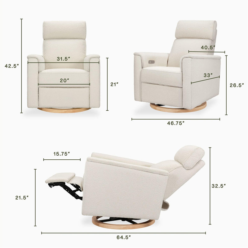 Load image into Gallery viewer, Namesake Willa Plus Power Glider Recliner + Power Headrest
