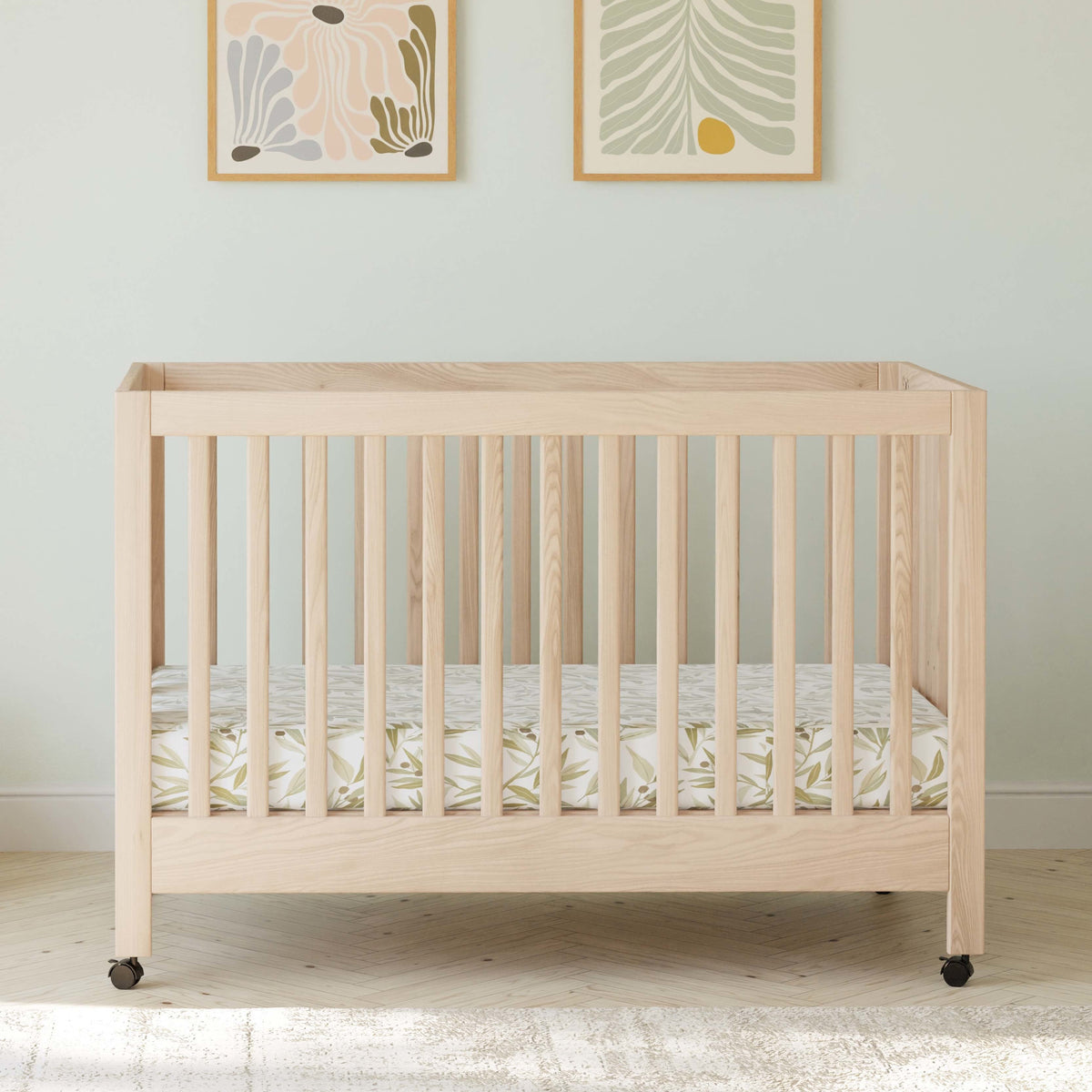 Babyletto Maki Portable Folding Crib with Toddler Bed Conversion Kit