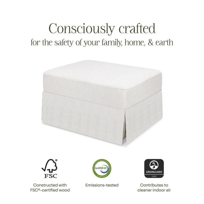Load image into Gallery viewer, Namesake Crawford Gliding Ottoman
