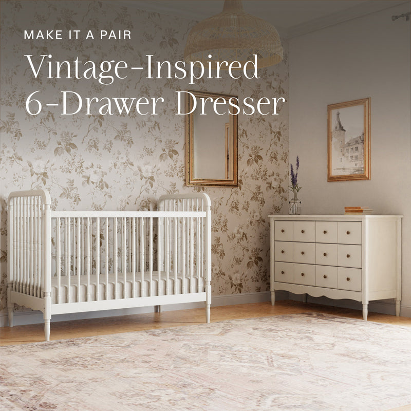 Load image into Gallery viewer, Namesake Liberty 3-in-1 Convertible Spindle Crib with Toddler Bed Conversion Kit
