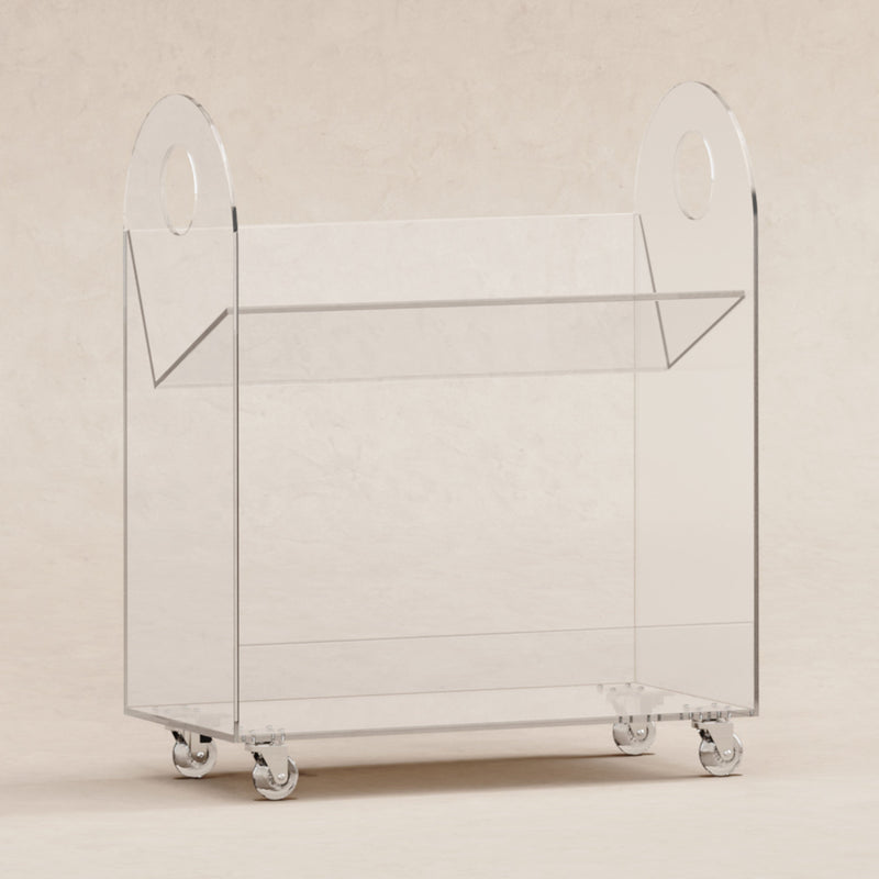 Load image into Gallery viewer, Babyletto Presto Acrylic Bookcase and Cart
