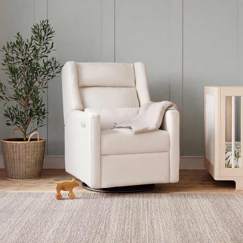 Load image into Gallery viewer, Babyletto Kiwi Plus Power Recliner and Swivel Glider with Power Adjustable Headrest and USB Port
