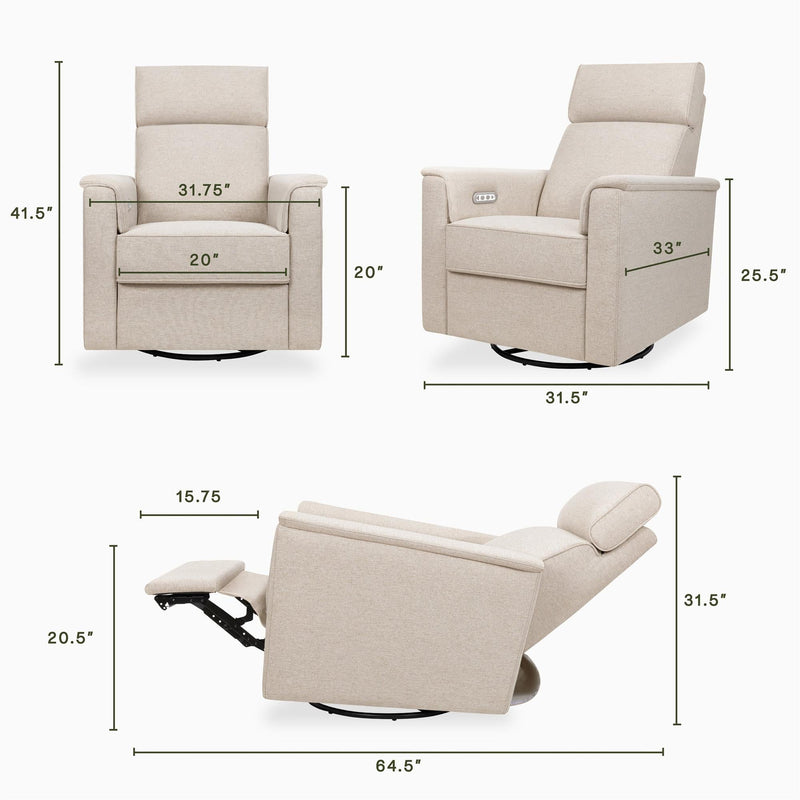 Load image into Gallery viewer, Namesake Willa Plus Power Glider Recliner + Power Headrest
