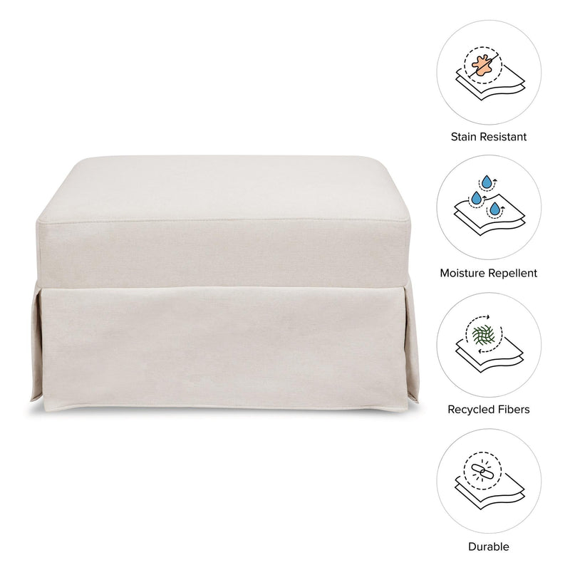 Load image into Gallery viewer, Namesake Crawford Gliding Ottoman
