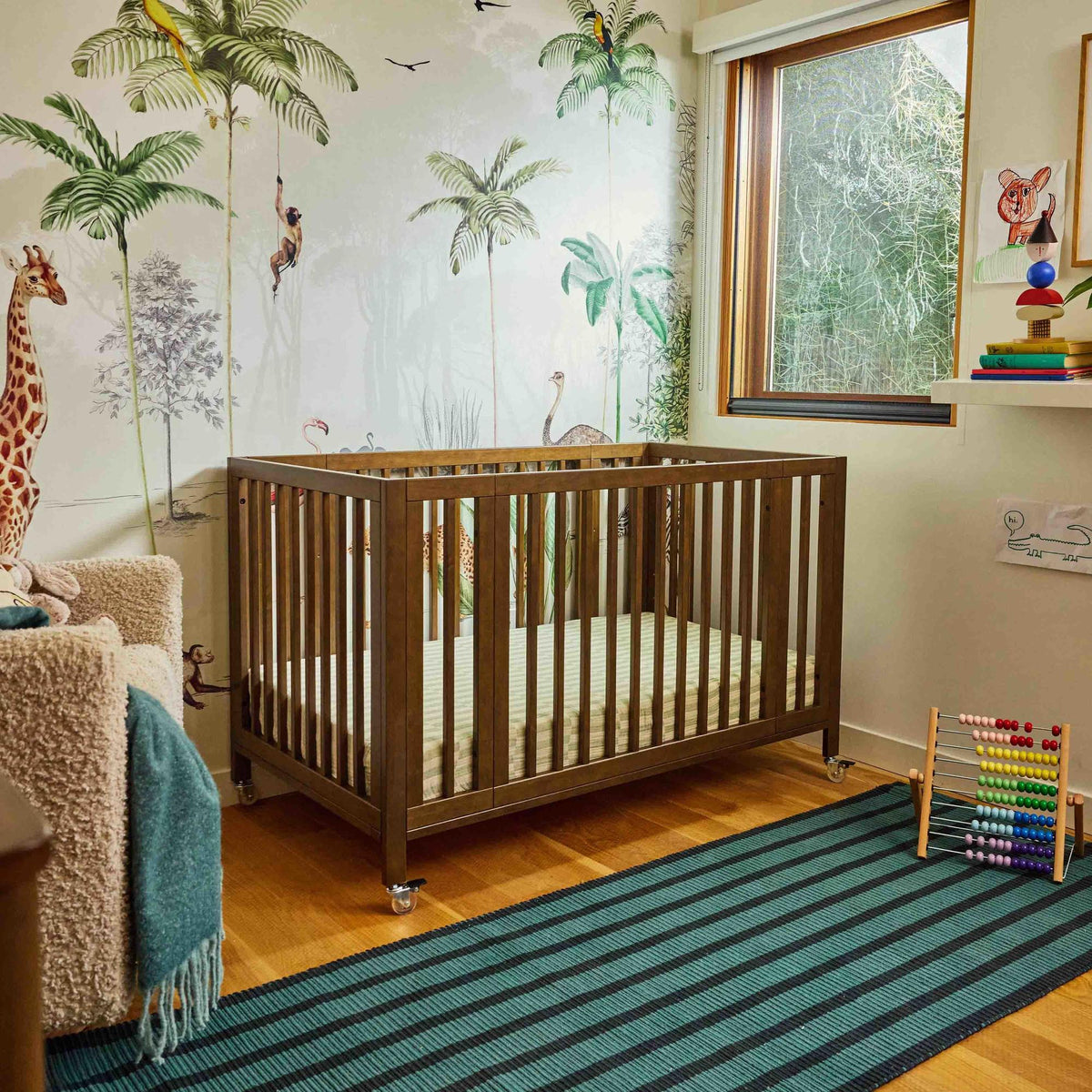 Babyletto Rolli 9-in-1 Convertible All-Stages Crib with Bassinet & Toddler Bed Conversion Kits