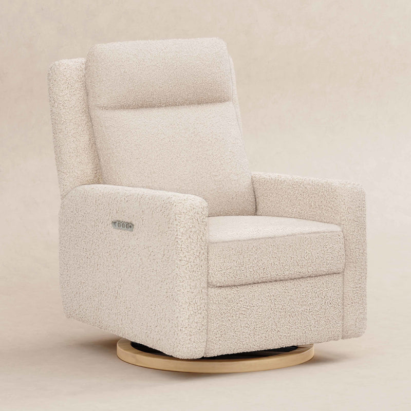 Load image into Gallery viewer, Babyletto Sigi Pro Power Recliner &amp; Swivel Glider with Power Adjustable Headrest and Lumbar Support
