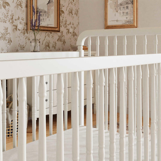 Namesake Liberty 3-in-1 Convertible Spindle Crib with Toddler Bed Conversion Kit