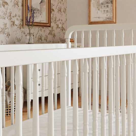 Namesake Liberty 3-in-1 Convertible Spindle Crib with Toddler Bed Conversion Kit