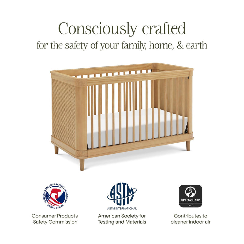 Load image into Gallery viewer, Namesake Marin with Cane 3-in-1 Convertible Crib
