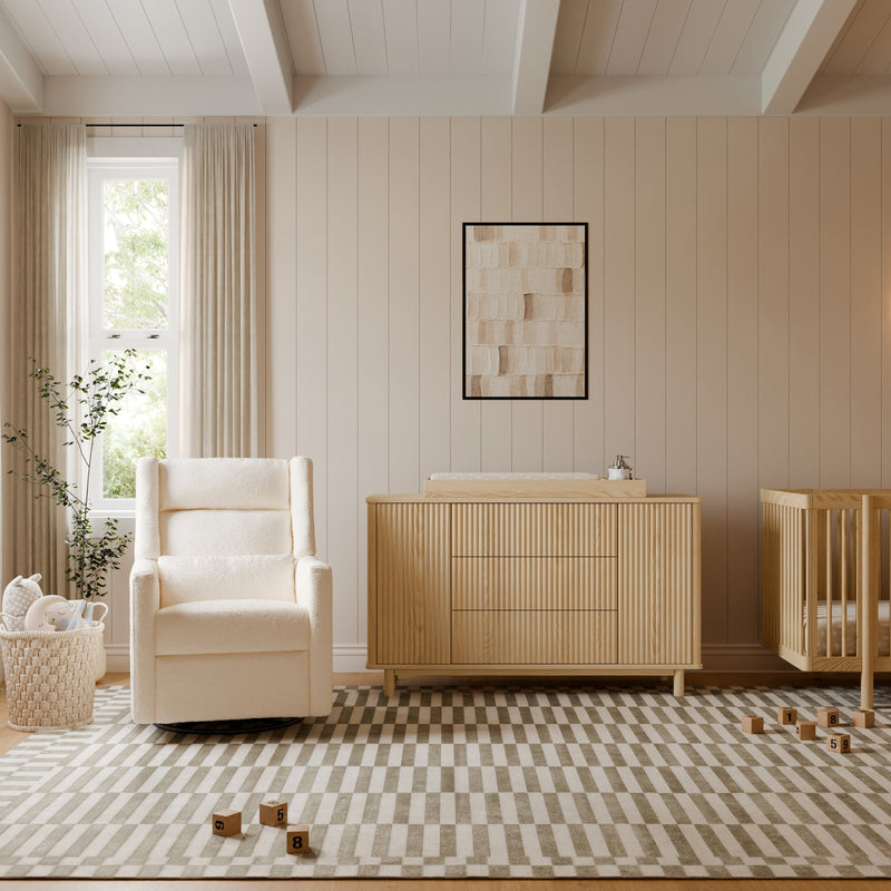 Load image into Gallery viewer, Babyletto Kiwi Plus Power Recliner and Swivel Glider with Power Adjustable Headrest and USB Port
