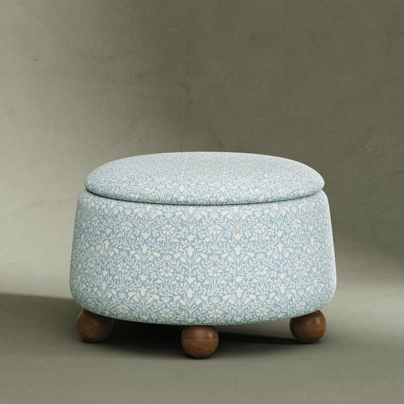 Load image into Gallery viewer, Morris &amp; Co. x Namesake Tuffet Storage Ottoman
