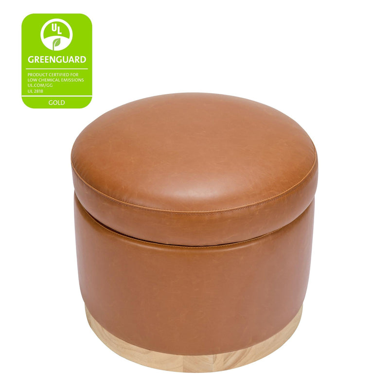 Load image into Gallery viewer, Babyletto Naka Storage Ottoman in Vegan Leather
