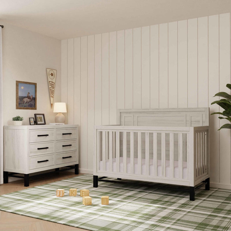 Load image into Gallery viewer, Monogram by Namesake Newbern 4-in-1 Convertible Crib

