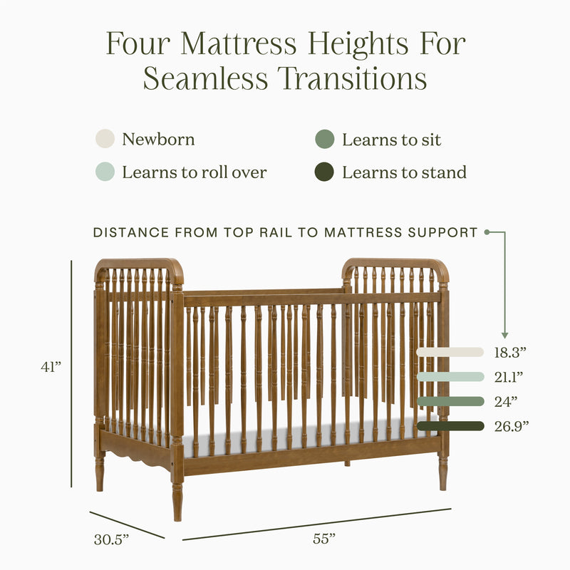 Load image into Gallery viewer, Namesake Liberty 3-in-1 Convertible Spindle Crib with Toddler Bed Conversion Kit
