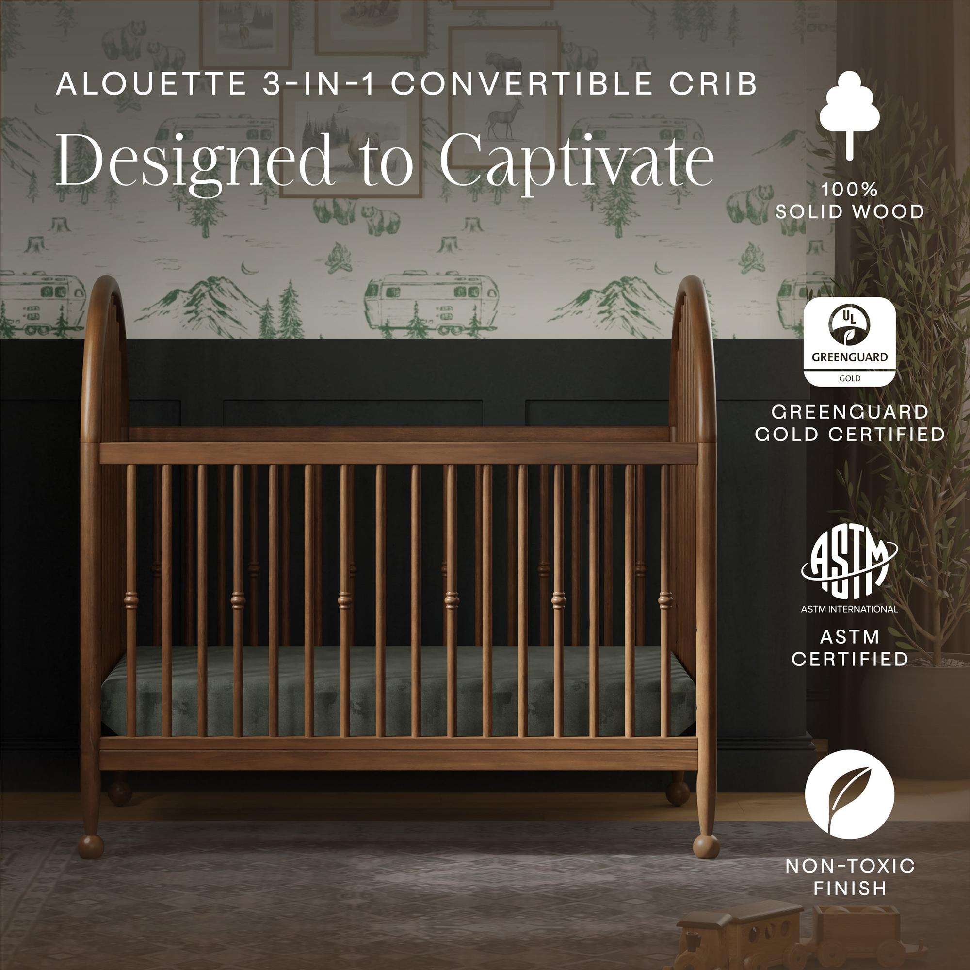 Namesake Alouette 3-in-1 Convertible Spindle Crib
