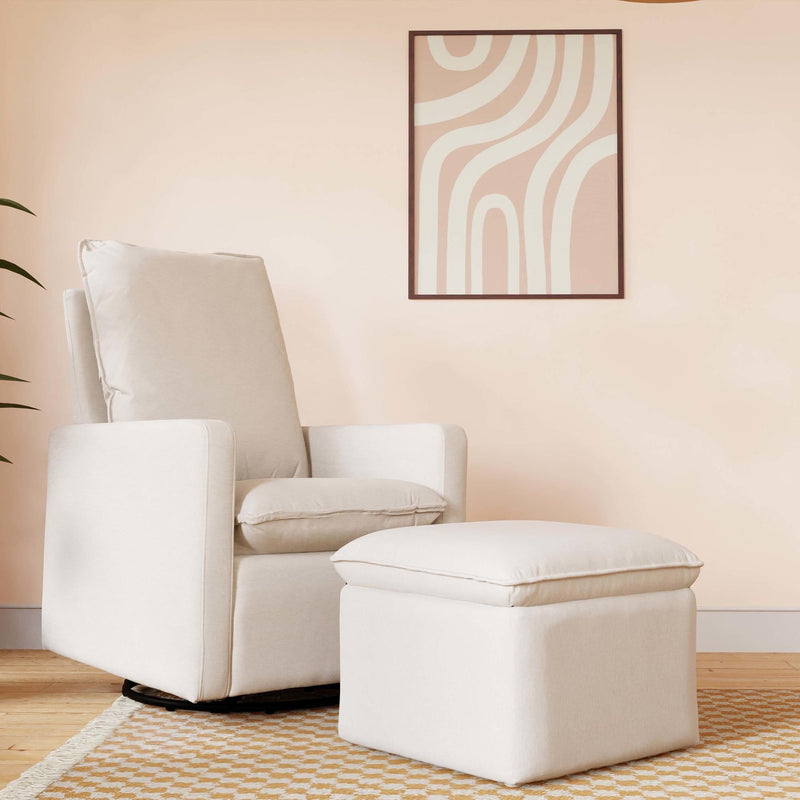 Load image into Gallery viewer, Babyletto Cali Storage Ottoman in Eco-Performance Fabric | Water Repellent &amp; Stain Resistant
