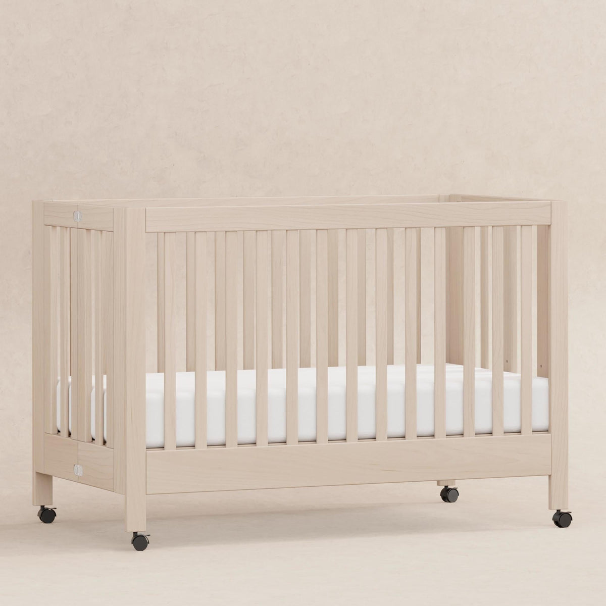 Babyletto Maki Portable Folding Crib with Toddler Bed Conversion Kit