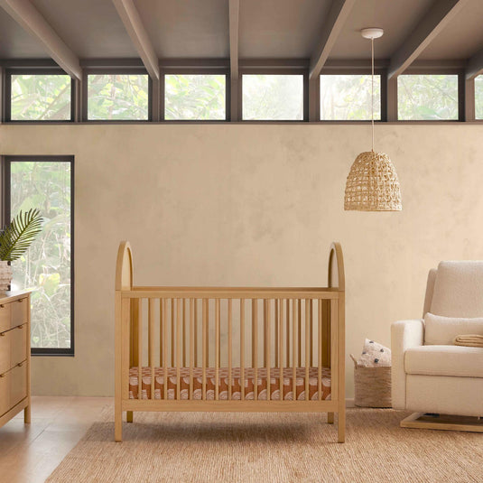 Babyletto Bondi Cane 3-in-1 Convertible Crib with Toddler Bed Conversion Kit
