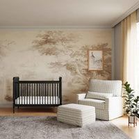 Namesake Crawford Pillowback Chair and a Half Comfort Swivel Glider