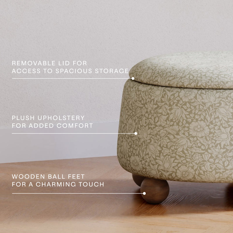 Load image into Gallery viewer, Morris &amp; Co. x Namesake Tuffet Storage Ottoman
