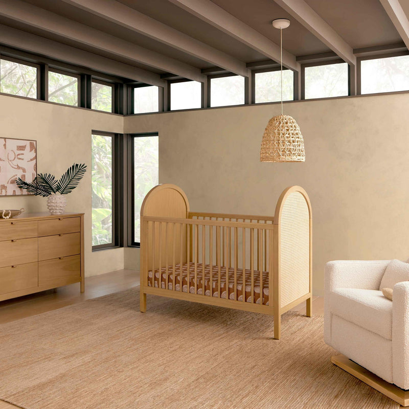 Load image into Gallery viewer, Babyletto Bondi Cane 3-in-1 Convertible Crib with Toddler Bed Conversion Kit
