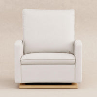 Babyletto Cali Pillowback Chair and a Half Glider in Eco-Performance Fabric | Water Repellent & Stain Resistant