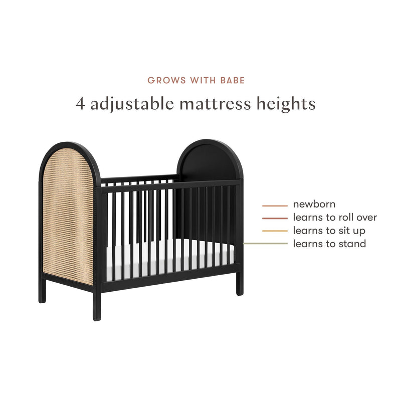 Load image into Gallery viewer, Babyletto Bondi Cane 3-in-1 Convertible Crib with Toddler Bed Conversion Kit
