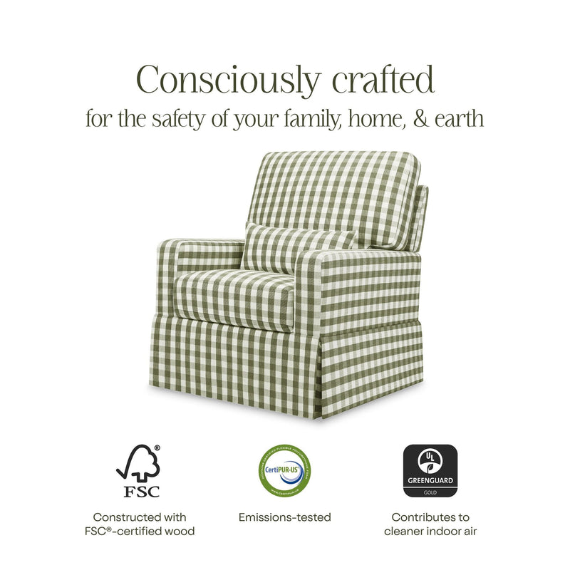 Load image into Gallery viewer, Namesake Crawford Pillowback Comfort Swivel Glider
