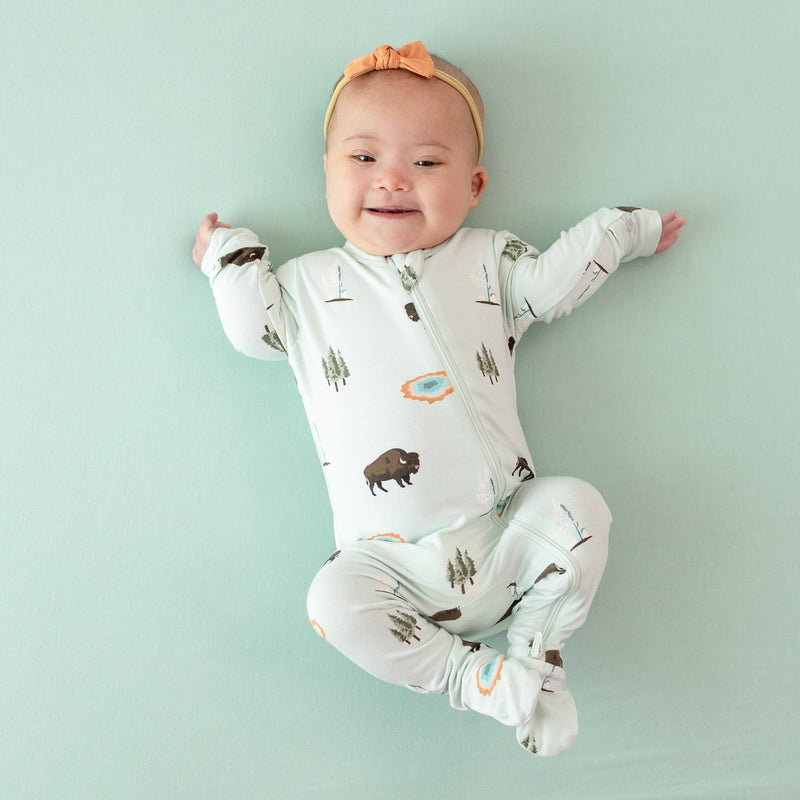 Load image into Gallery viewer, Kyte Baby Zip Footie Yellowstone

