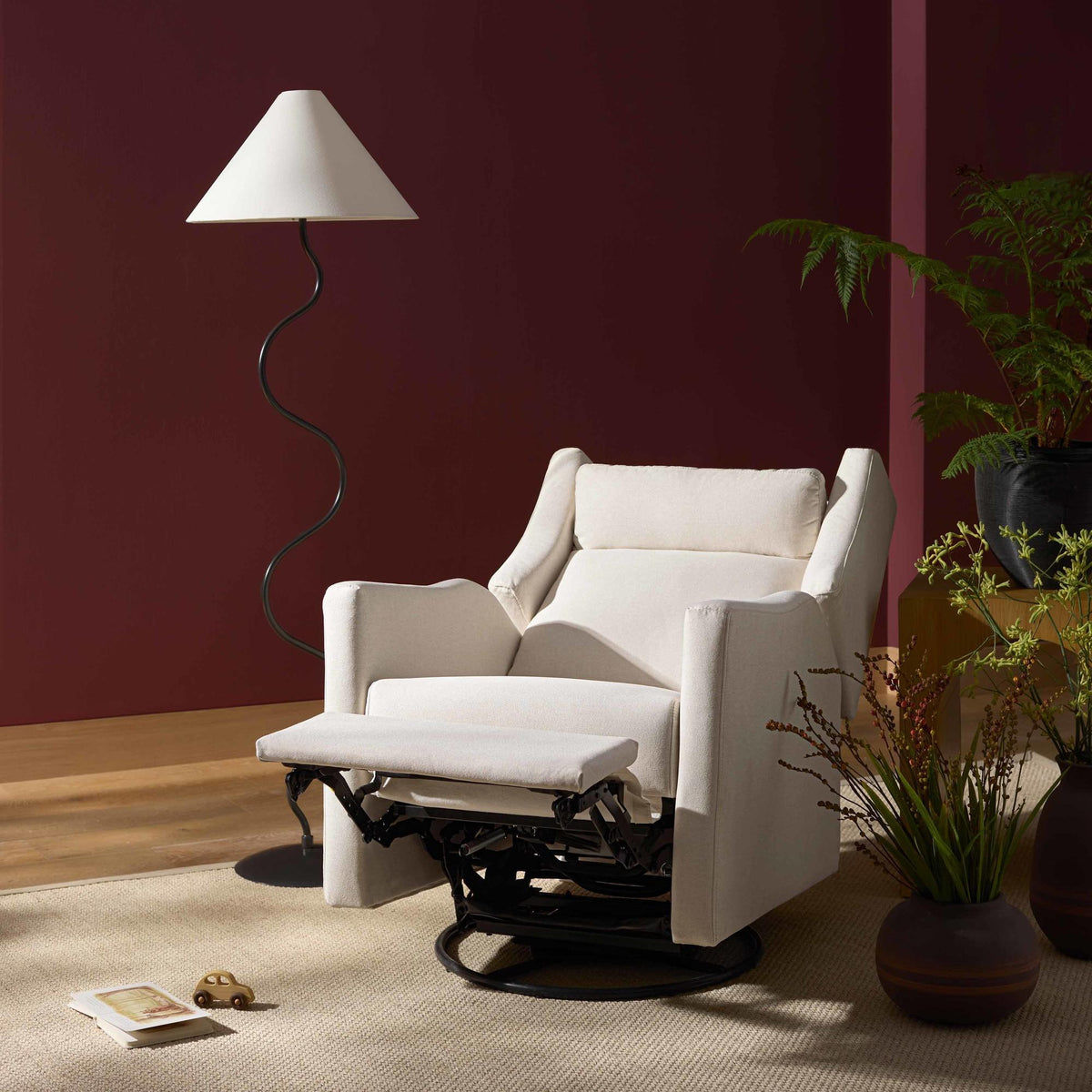 Babyletto Kiwi Plus Power Recliner and Swivel Glider with Power Adjustable Headrest and USB Port