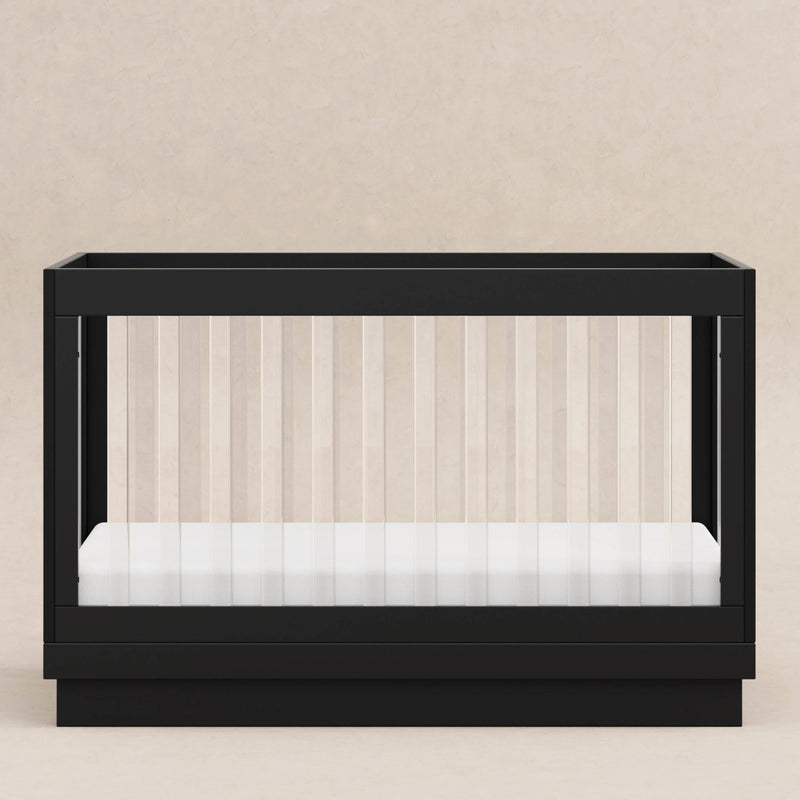 Load image into Gallery viewer, Babyletto Harlow Acrylic 3-in-1 Convertible Crib with Toddler Bed Conversion Kit
